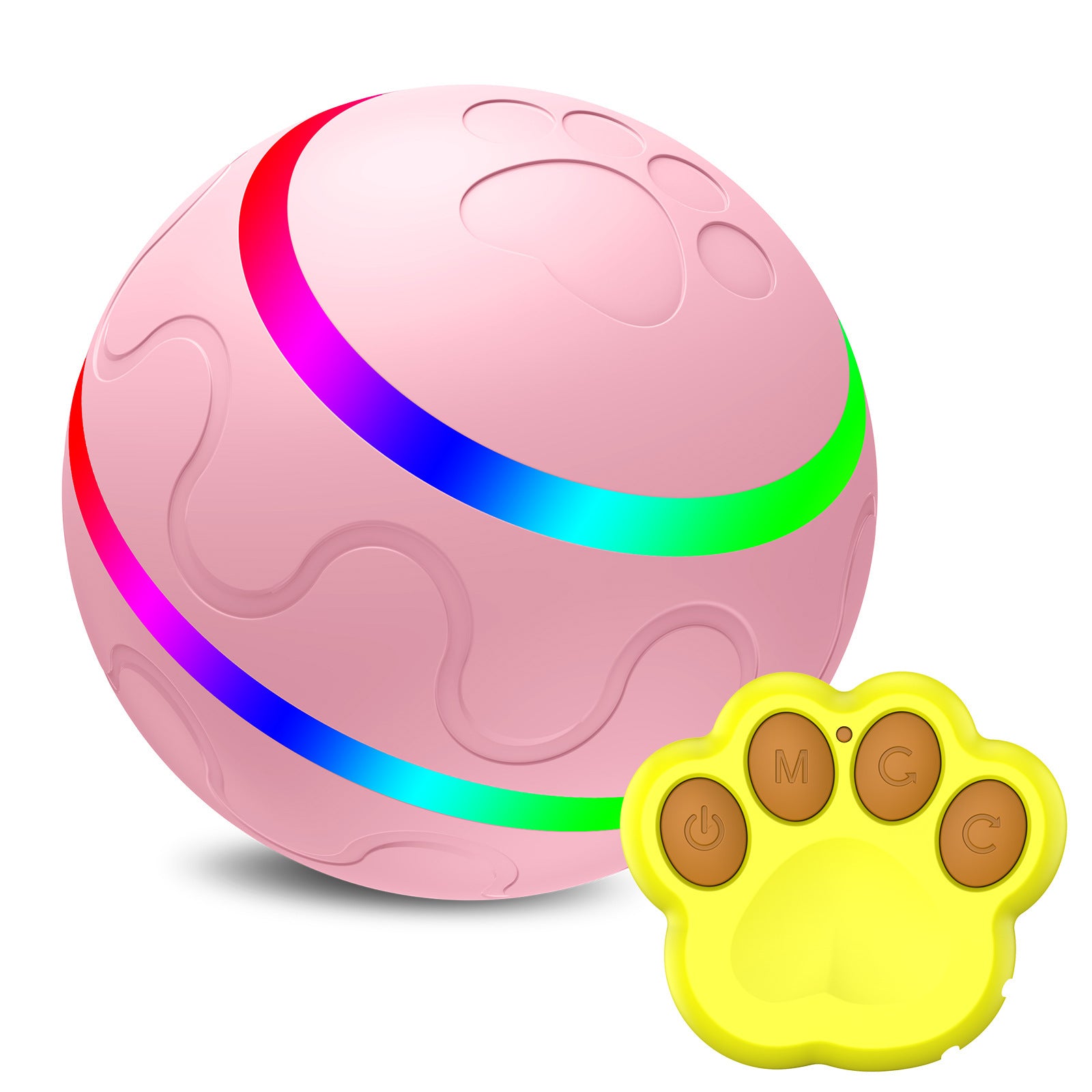 Pet New Cat Wicked Ball Toy Intelligent Ball USB Cat Toys Self Rotating Ball Automatic Rotation Ball - One Red Hill